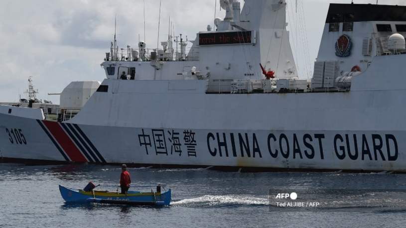 China's Coast Guard in the West Philippine Sea where it has no legal jurisdiction.