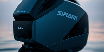 AI Generated Image of an outboard engine cowling.