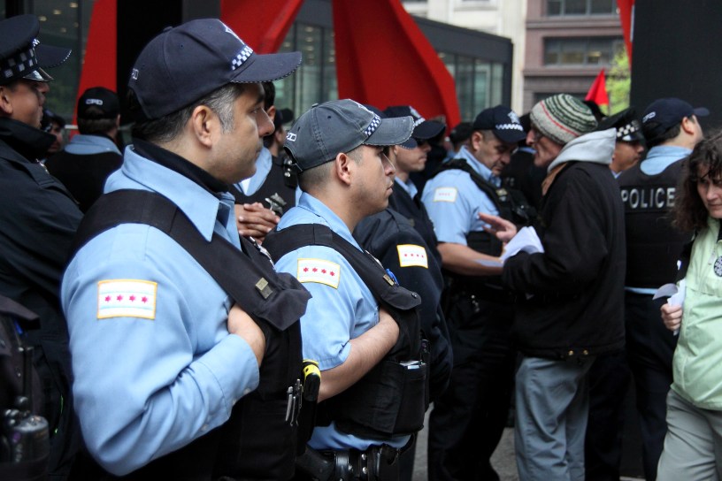 Occupy Chicago May Day - Illinois Police